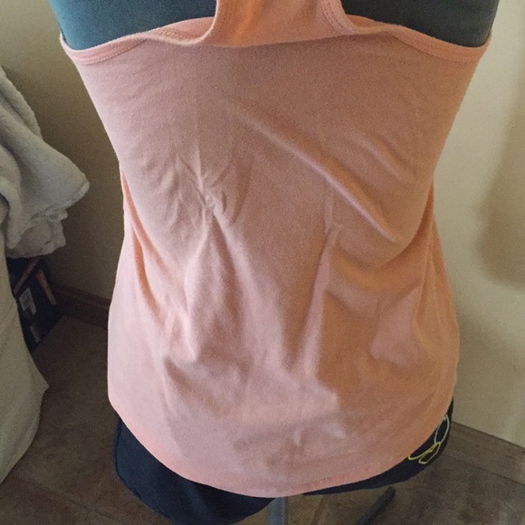 MuscleBox Razor Back Athletic Tee  Orange Cream - Picture 4 of 8